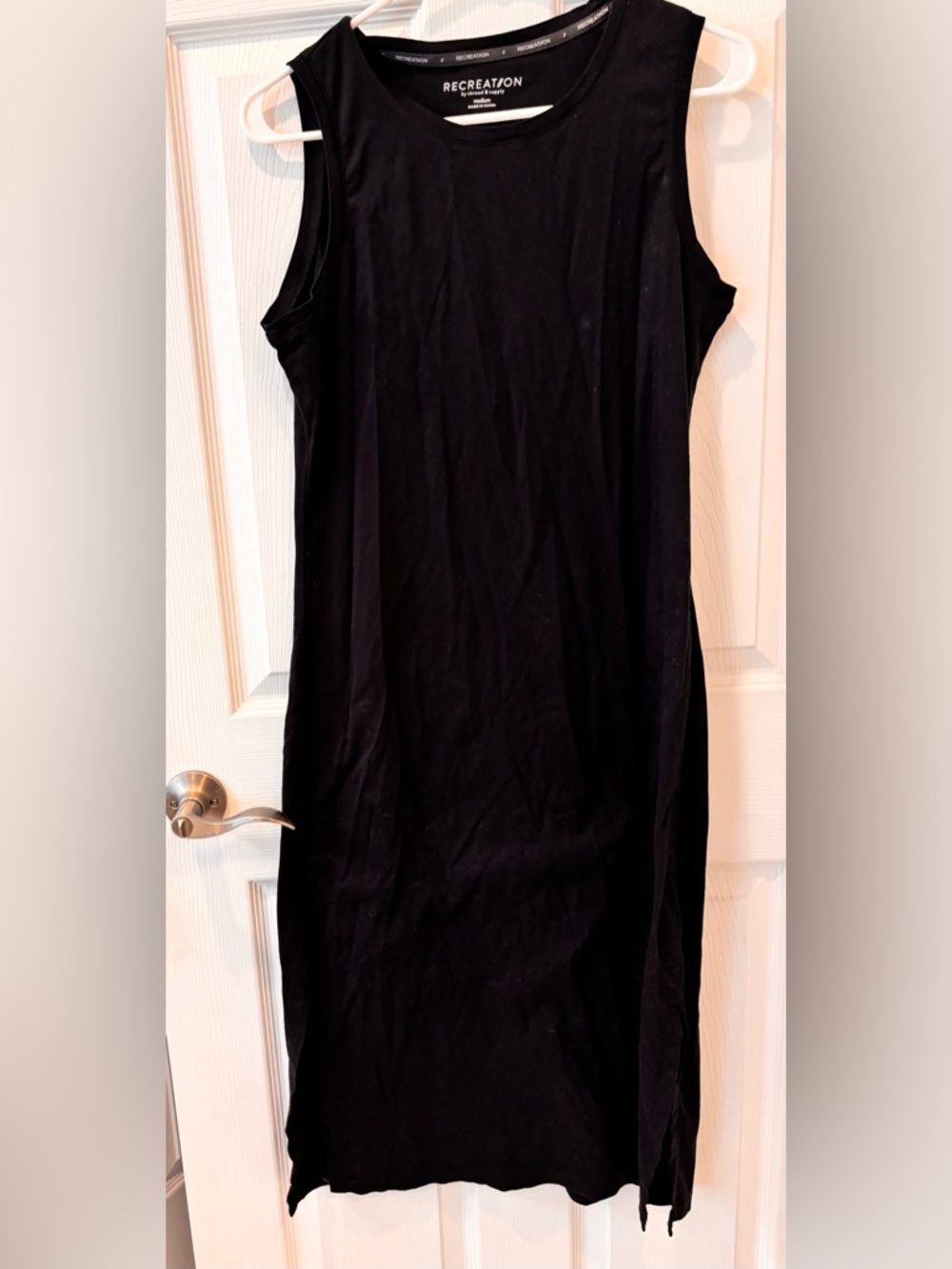 RECREATION‎ Thread and Supply Black Sleeveless Midi Dress